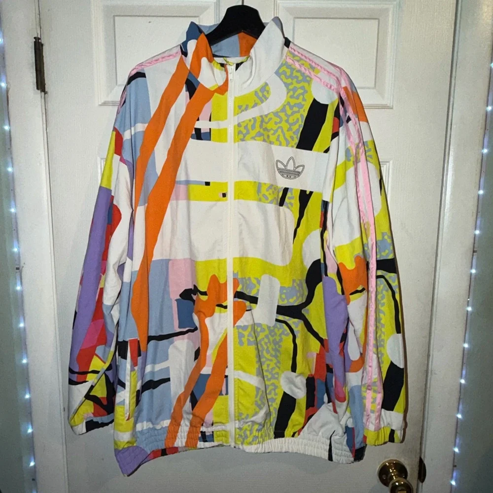 Adidas Abstract Colorful Jacket - Love Unites - Picture 1 of 8